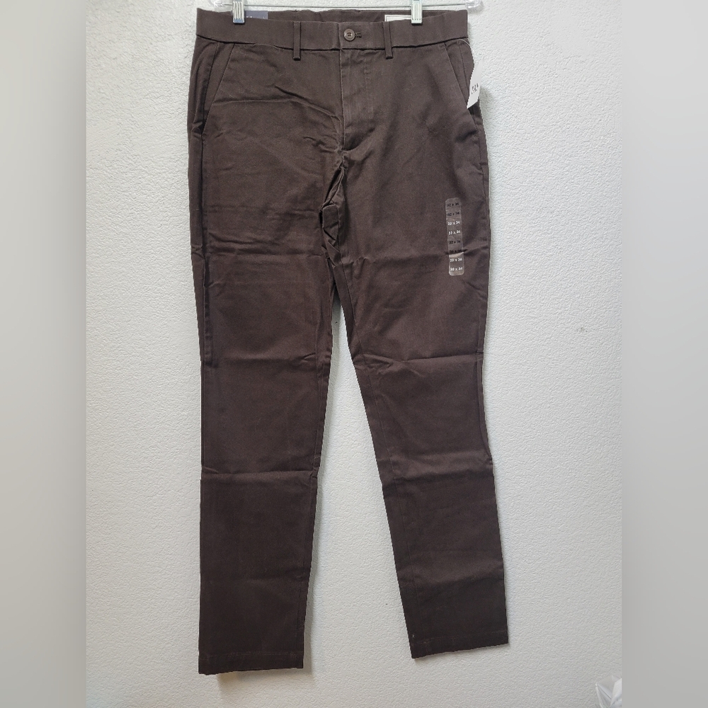Gap Men's Brown Pants Slim 32 X 34 Nwt